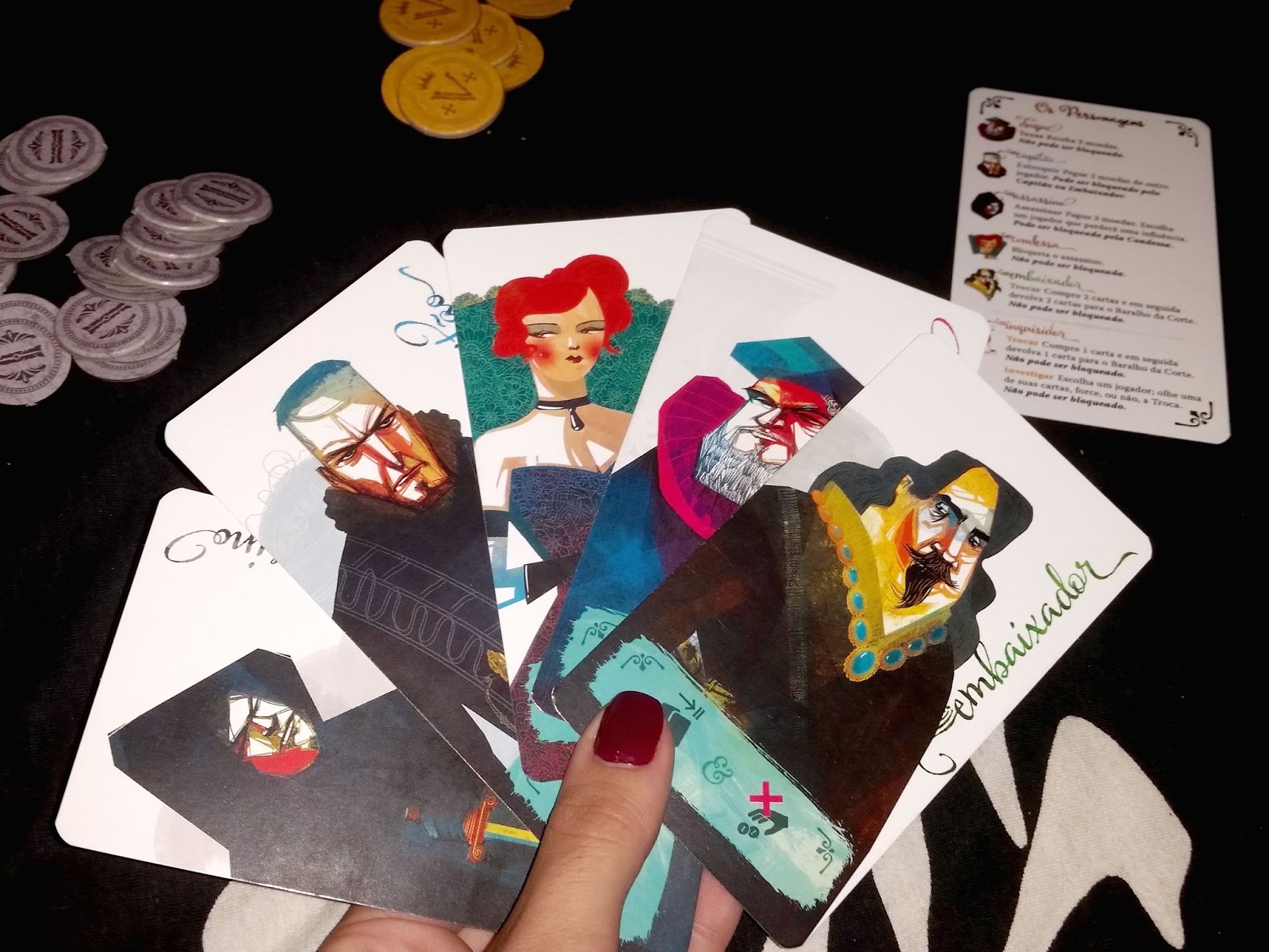 Coup, um card games de intrigas e manipulação - Finding Neverland